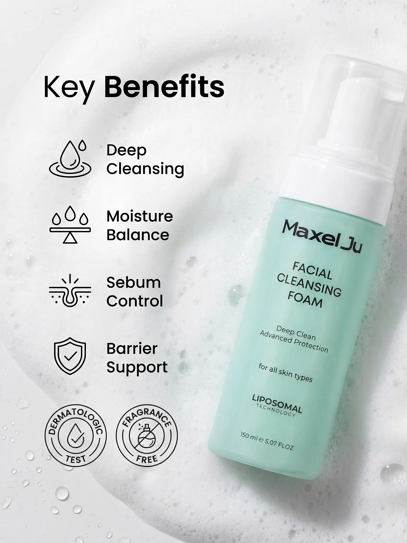 Maxel JU Facial Cleansing Foam ingredients detail
